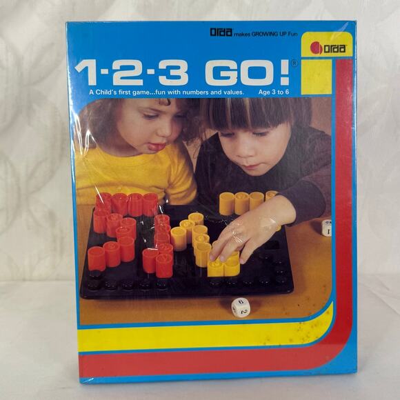 VTG 1 2 3 Go Board Game 1979 Orda Industries Ages 3-6 Learn Numbers & Values NEW - Picture 5 of 5